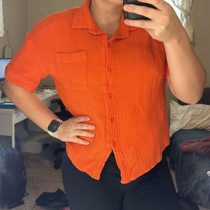 SOLD Shein Crop Short Sleeve Shirt